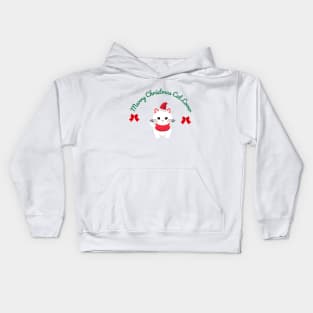 merry christmas meow Kids Hoodie